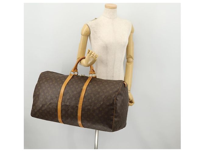 LOUIS VUITTON Borsa Boston Monogram Keepall 60 M41422 LV Auth BA10455 Monogramma - Ansicht 22