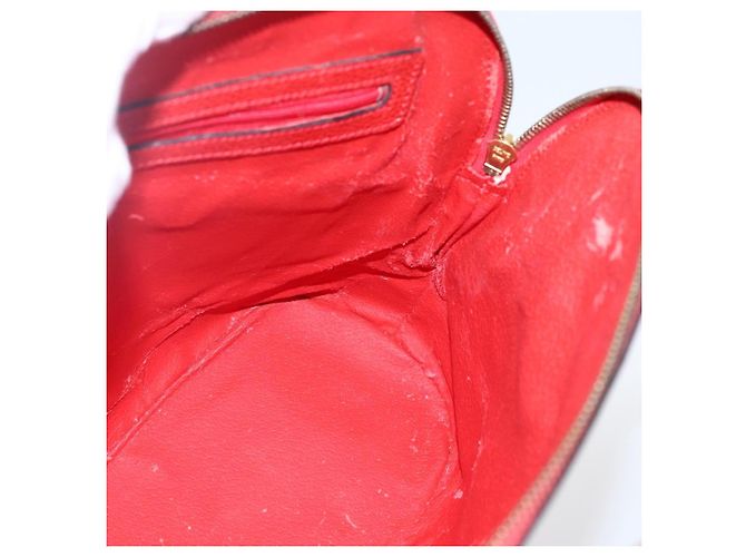 Céline Borsa a mano CELINE in pelle rossa e oro Auth fm5225 Rosso D'oro - vista 18