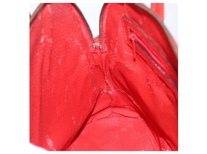 Céline Borsa a mano CELINE in pelle rossa e oro Auth fm5225 Rosso D'oro - vista 19