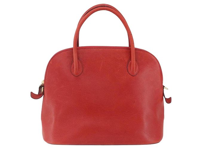 Céline Borsa a mano CELINE in pelle rossa e oro Auth fm5225 Rosso D'oro - vista 2