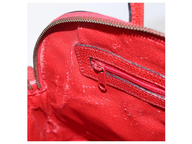 Céline Borsa a mano CELINE in pelle rossa e oro Auth fm5225 Rosso D'oro - vista 20