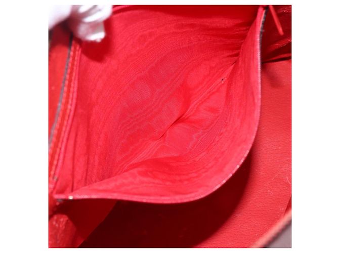 Céline Borsa a mano CELINE in pelle rossa e oro Auth fm5225 Rosso D'oro - vista 21
