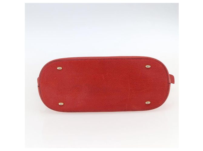 Céline Borsa a mano CELINE in pelle rossa e oro Auth fm5225 Rosso D'oro - vista 5