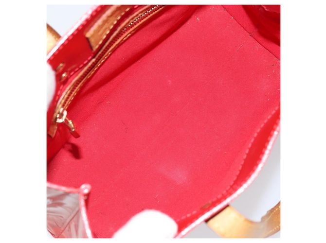 LOUIS VUITTON Monogram Vernis Reade PM Borsa a Mano Rossa M91088 LV Auth LNZ297 Rosso - vista 11