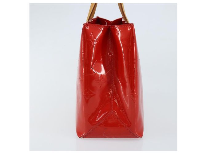LOUIS VUITTON Monogram Vernis Reade PM Borsa a Mano Rossa M91088 LV Auth LNZ297 Rosso - vista 4