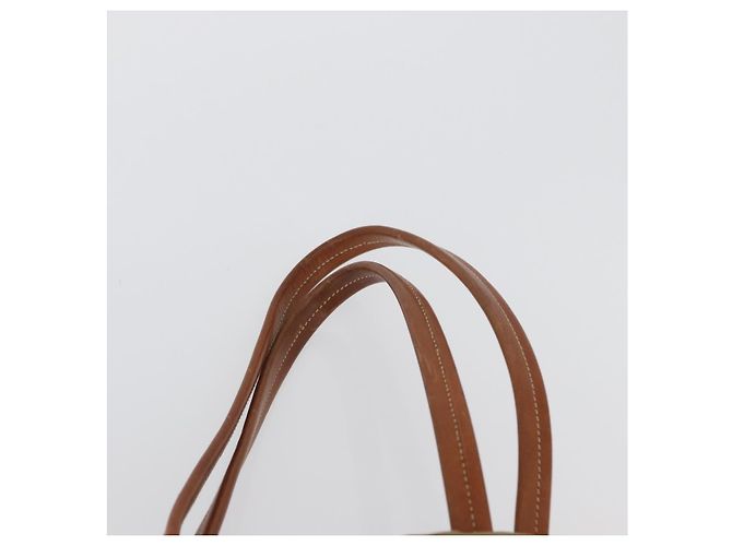 Borsa Tote Prada in nylon beige e oro Auth bs32789 D'oro - vista 8
