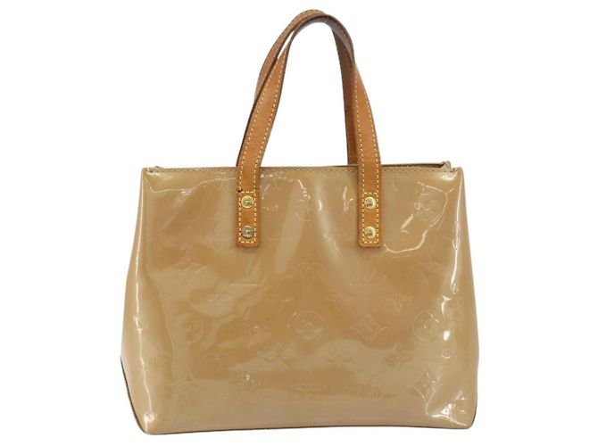 LOUIS VUITTON Monogram Vernis Reade PM Borsa a Mano Noisette M91334 LV Auth gh1805 Nocciola - vista 13
