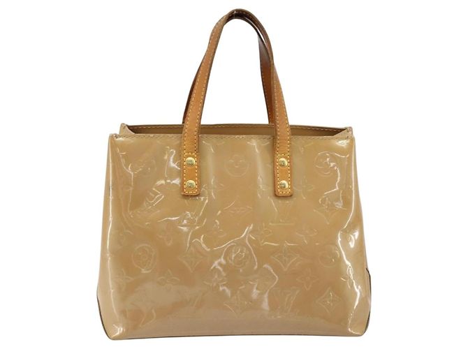 LOUIS VUITTON Monogram Vernis Reade PM Borsa a Mano Noisette M91334 LV Auth gh1805 Nocciola - vista 2