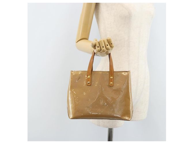 LOUIS VUITTON Monogram Vernis Reade PM Borsa a Mano Noisette M91334 LV Auth gh1805 Nocciola - vista 24