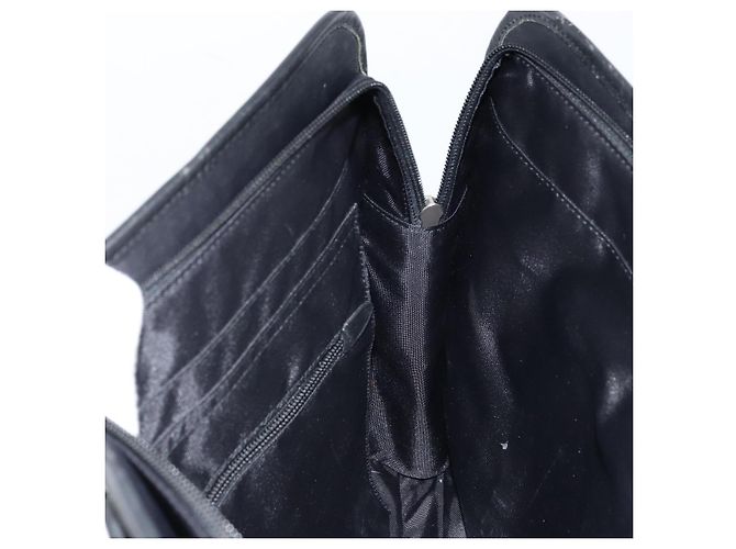 Borsa da lavoro Burberry Black Label in nylon nero e argento Auth ka2647 - vista 19