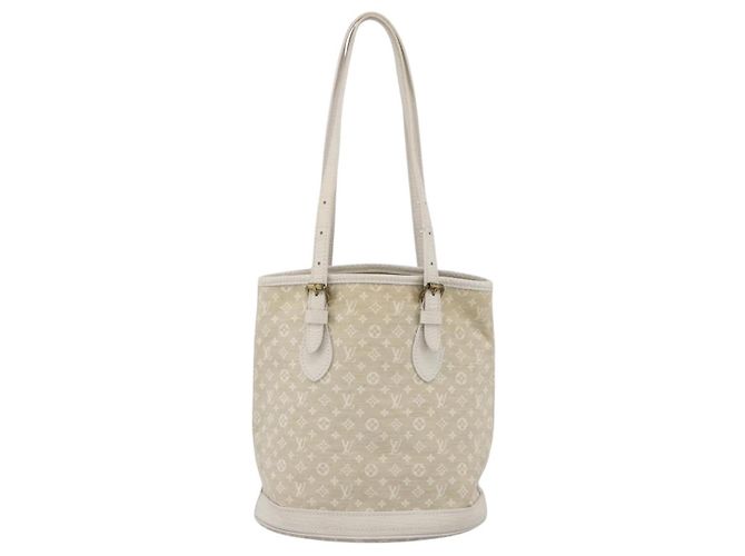 Bucket LOUIS VUITTON Borsa a secchiello Mini Lin Monogram PM Dunne M95316 Auth ka2813 - vista 2