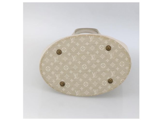 Bucket LOUIS VUITTON Borsa a secchiello Mini Lin Monogram PM Dunne M95316 Auth ka2813 - vista 5