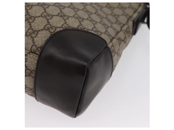 Borsa a Spalla GG Canvas PVC Beige Argento Gucci 110054 Auth 172689 - vista 11