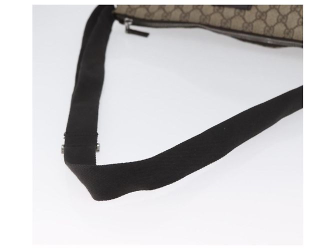 Borsa a Spalla GG Canvas PVC Beige Argento Gucci 110054 Auth 172689 - vista 7