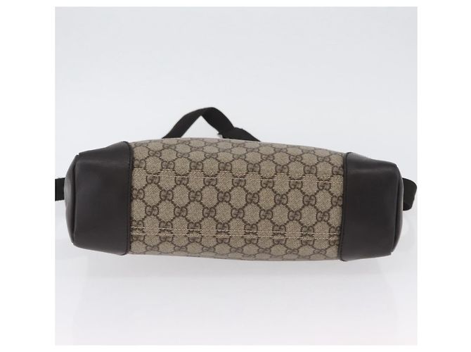 Borsa a Spalla GG Canvas PVC Beige Argento Gucci 110054 Auth 172689 - vista 9