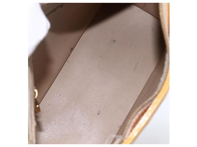 LOUIS VUITTON Borsa a Mano Houston Monogram Vernis Beige M91004 LV Auth LNZ488 - vista 11