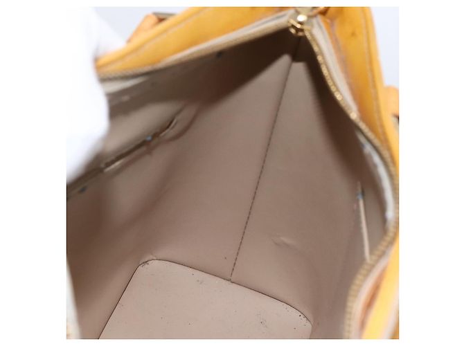 LOUIS VUITTON Borsa a Mano Houston Monogram Vernis Beige M91004 LV Auth LNZ488 - vista 18