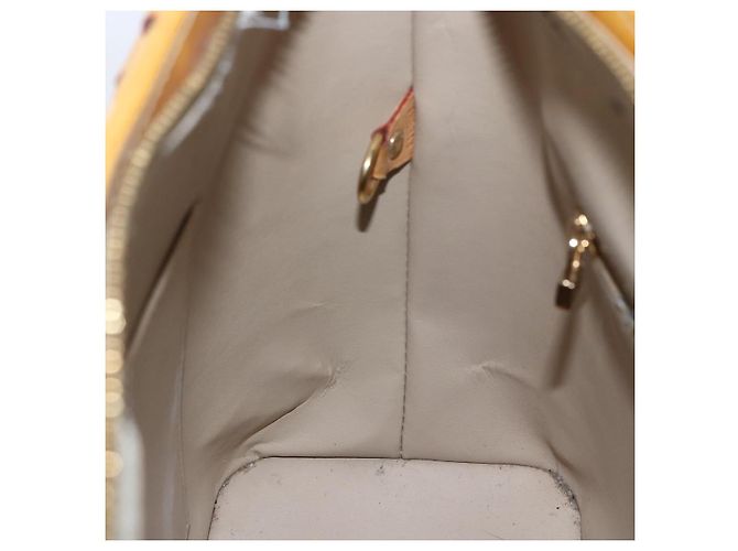 LOUIS VUITTON Borsa a Mano Houston Monogram Vernis Beige M91004 LV Auth LNZ488 - vista 19