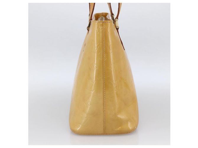 LOUIS VUITTON Borsa a Mano Houston Monogram Vernis Beige M91004 LV Auth LNZ488 - vista 3