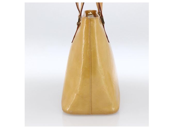 LOUIS VUITTON Borsa a Mano Houston Monogram Vernis Beige M91004 LV Auth LNZ488 - vista 4