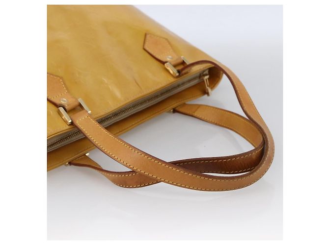 LOUIS VUITTON Borsa a Mano Houston Monogram Vernis Beige M91004 LV Auth LNZ488 - vista 7
