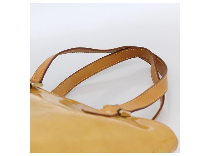 LOUIS VUITTON Borsa a Mano Houston Monogram Vernis Beige M91004 LV Auth LNZ488 - vista 8