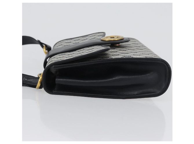 Gucci Borsa a Spalla GG Supreme in PVC Navy Gold Auth ep13495 D'oro Blu navy - vista 5