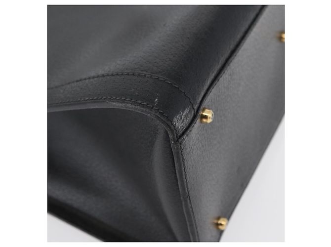 Borsa Tote in Pelle Gucci Bamboo Nera Oro 002 0260 Auth ep13352 Nero D'oro - vista 10