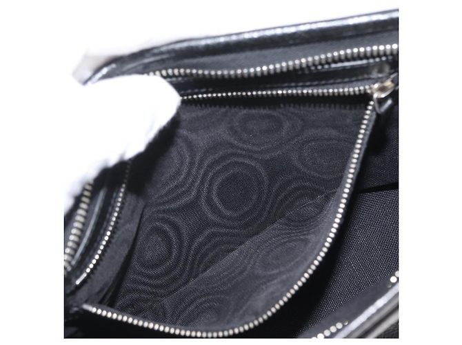 GUCCI Clutch in Pelle Nera Argento 575991 Auth ka2665 Nero - vista 19
