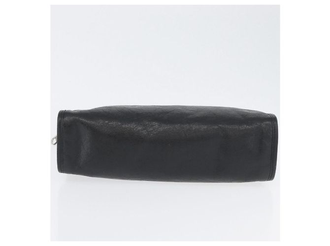 GUCCI Clutch in Pelle Nera Argento 575991 Auth ka2665 Nero - vista 7