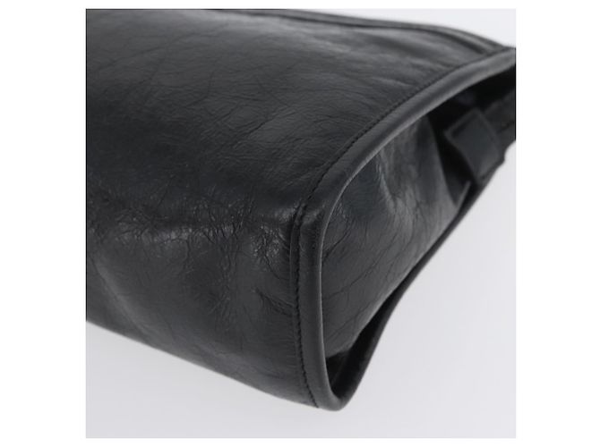 GUCCI Clutch in Pelle Nera Argento 575991 Auth ka2665 Nero - vista 9