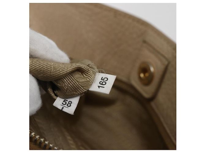 Prada Borsa Tote in Pelle Beige Oro Auth gh1849 D'oro - vista 12