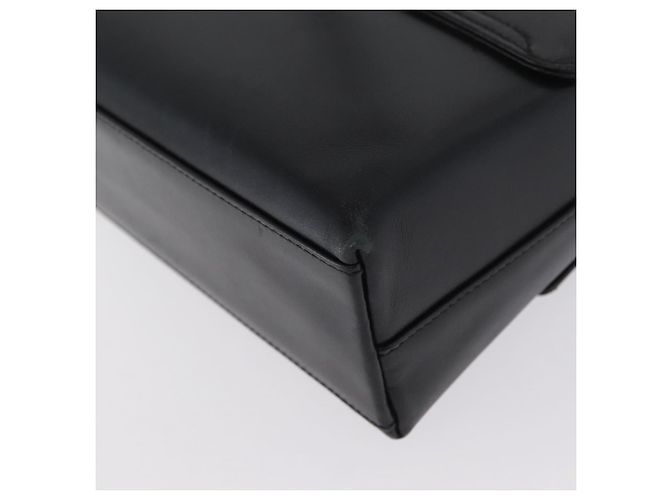 Borsa a mano Salvatore Ferragamo in pelle 2 in 1 nera e oro Auth LNZ457 Nero D'oro - vista 18