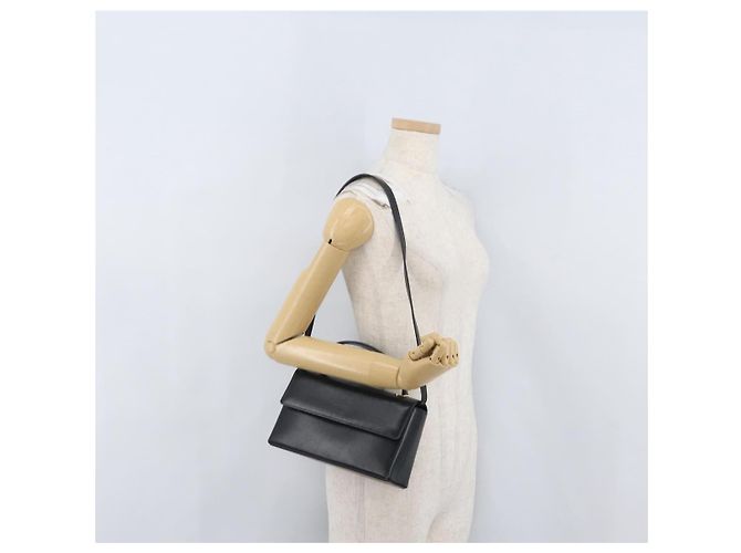 Borsa a mano Salvatore Ferragamo in pelle 2 in 1 nera e oro Auth LNZ457 Nero D'oro - vista 23