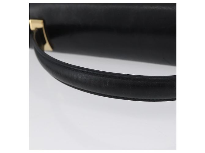 Borsa a mano Salvatore Ferragamo in pelle 2 in 1 nera e oro Auth LNZ457 Nero D'oro - vista 7