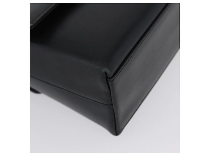 Borsa a mano Salvatore Ferragamo in pelle 2 in 1 nera e oro Auth LNZ457 Nero D'oro - vista 9