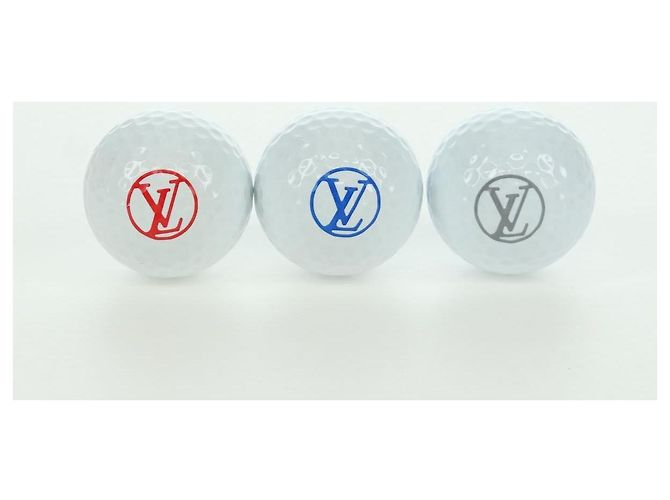LOUIS VUITTON Bandana Golf Andrews Custodia per Palline da Golf Blu GI0768 LV Auth 168047SAM Monogramma - vista 20