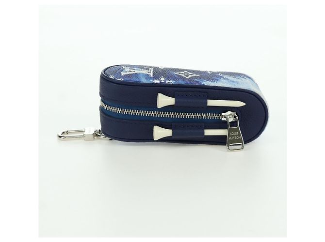 LOUIS VUITTON Bandana Golf Andrews Custodia per Palline da Golf Blu GI0768 LV Auth 168047SAM Monogramma - vista 3