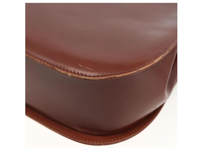 Borsa a Spalla Gancini in Pelle Marrone Oro Salvatore Ferragamo Auth LNZ377 D'oro - vista 15