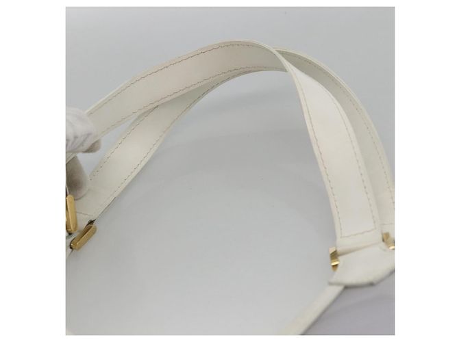 LOUIS VUITTON Borsa Plage Via Epi in Vinile Pelle Trasparente Bianca M92153 LV Auth ka2814 Bianco - vista 8