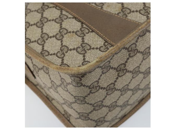 Gucci Borsa GG Supreme Web Sherry Line PVC 2 vie Beige Oro 41 02 039 Auth 173119 D'oro - vista 13