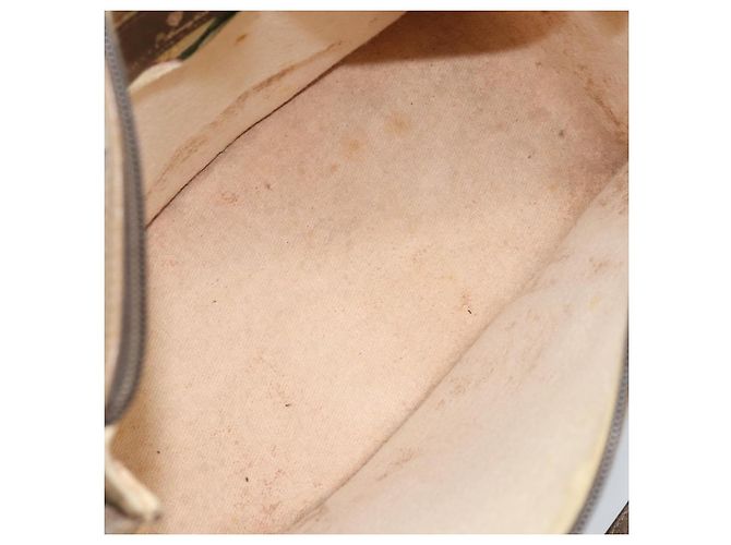 Gucci Borsa GG Supreme Web Sherry Line PVC 2 vie Beige Oro 41 02 039 Auth 173119 D'oro - vista 19