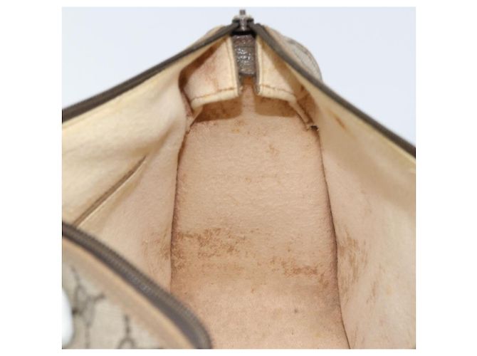 Gucci Borsa GG Supreme Web Sherry Line PVC 2 vie Beige Oro 41 02 039 Auth 173119 D'oro - vista 20