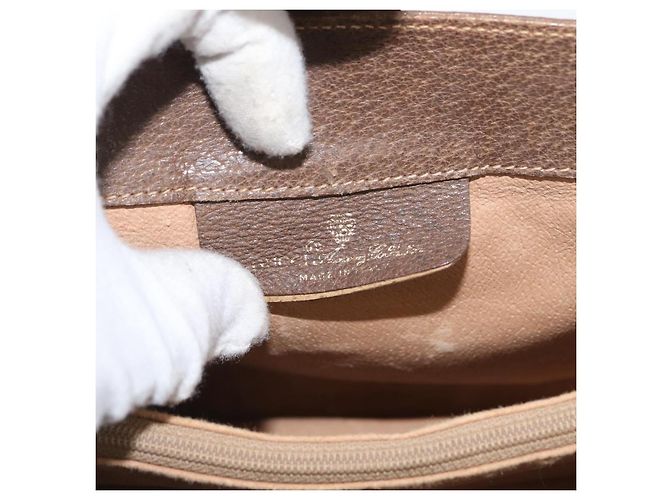 Borsa Gucci Web Sherry Line GG Supreme in PVC Beige Oro 66 02 024 Auth ki6488 D'oro - vista 16
