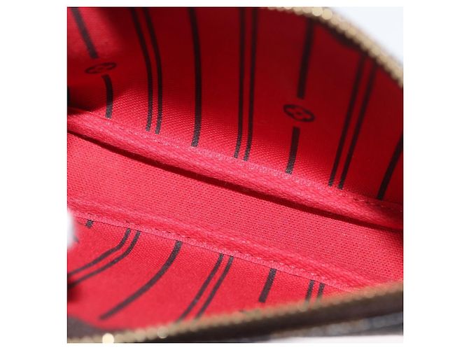 LOUIS VUITTON Damier Ebene T&B Mini Pochette Pouch N58011 Auth 172452A - view 11