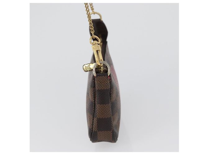LOUIS VUITTON Damier Ebene T&B Mini Pochette Pouch N58011 Auth 172452A - view 4
