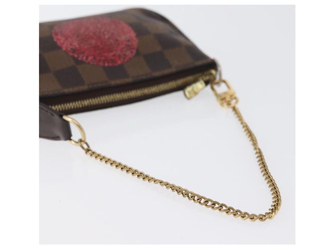 LOUIS VUITTON Damier Ebene T&B Mini Pochette Pouch N58011 Auth 172452A - view 7