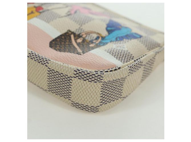 LOUIS VUITTON Mini Pochette Accessoires Damier Azur 2018 LV Auth 166952SAM - vista 15