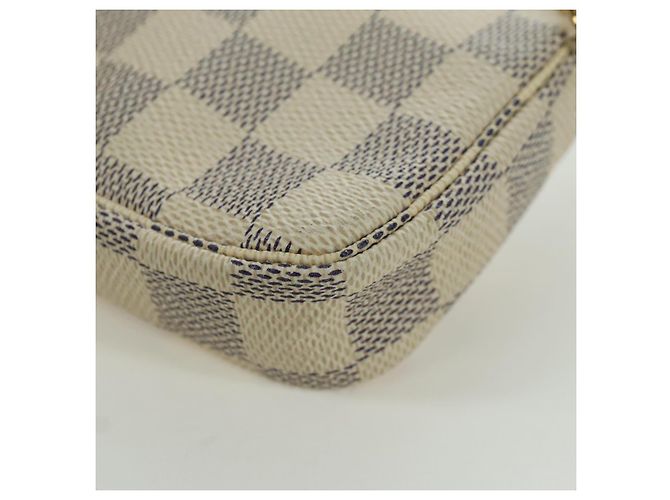 LOUIS VUITTON Mini Pochette Accessoires Damier Azur 2018 LV Auth 166952SAM - vista 17