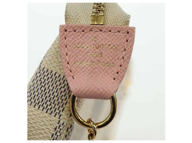 LOUIS VUITTON Mini Pochette Accessoires Damier Azur 2018 LV Auth 166952SAM - vista 18